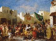 Eugene Delacroix Fanatics of Tangier Spain oil painting artist